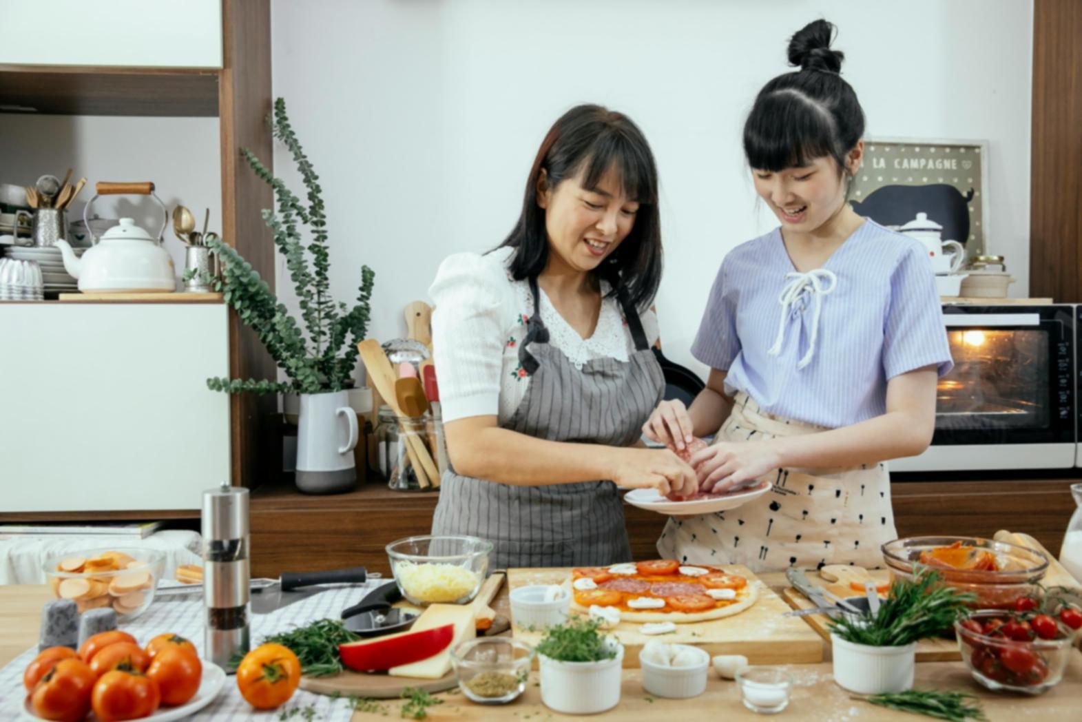 Professional cooking environment showcasing healthy cooking methods and techniques